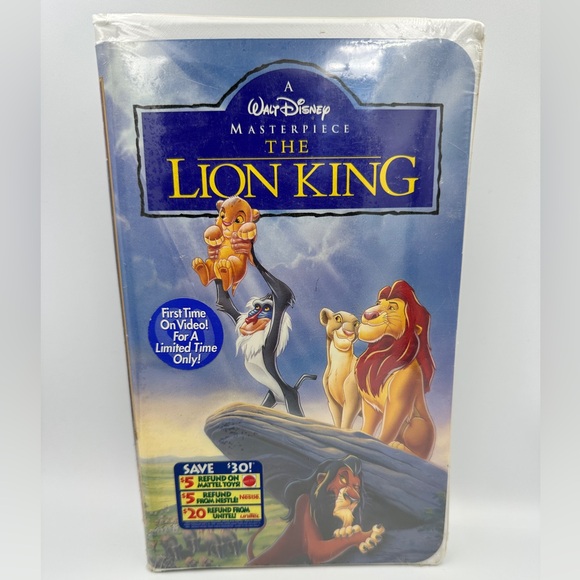 The Lion King VHS 1995 (Clamshell) Masterpiece Collection - SEALED - Picture 1 of 4